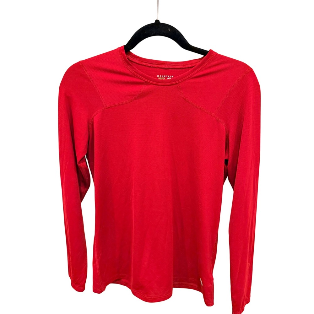 Mountain Hardwear Womens Long Sleeve Red‎ Medium Athletic Performance Activewear
